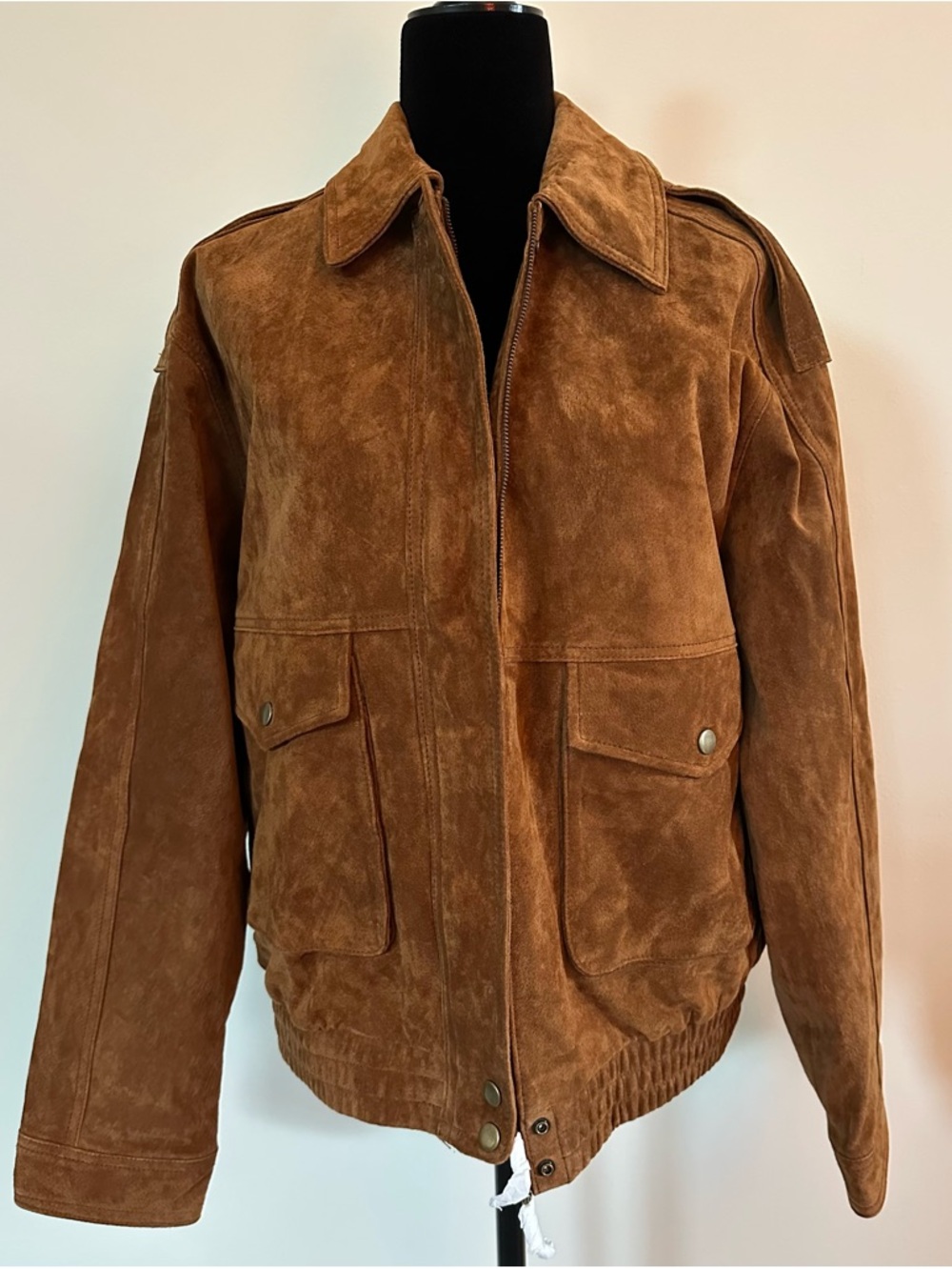 Zara Suede Bomber Jacket - NEW WITH TAGS